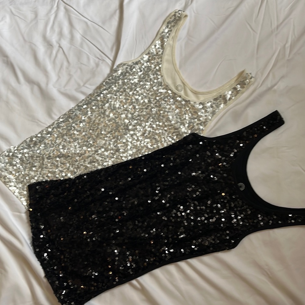 Sequin tank tops